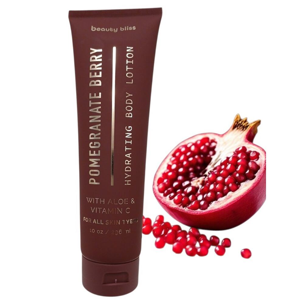 Beauty Bliss Pomogranate Berry Hydrating‎ Body Lotion Aloe Vit C Large 10 fl.oz